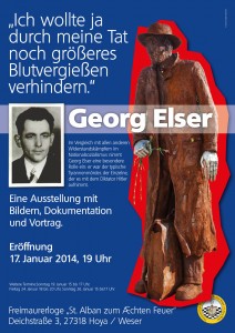 Plakat zur Ausstellung Georg Elser