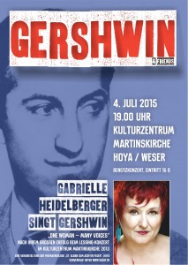 Plakat für das Gershwin-Konzert